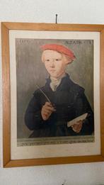 antieke oude print Venia Aetatis in houten lijst, Antiek en Kunst, Ophalen of Verzenden