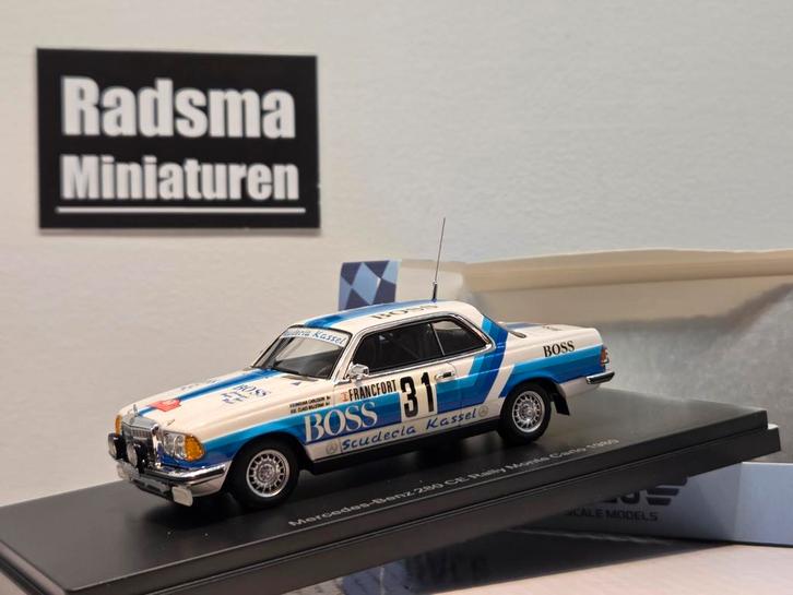 Mercedes-Benz 280 CE W123 Rally monte carlo - 1:43 Neo Scale, Hobby en Vrije tijd, Modelauto's | 1:43, Nieuw, Auto, Overige merken