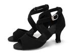 Zwarte dames dansschoenen danshakken tango latin salsa dans, Verzenden, Nieuw, Zwart, Dansschoenen