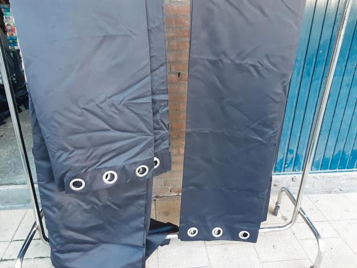 Zwarte, zonwerende overgordijnen, Huis en Inrichting, Stoffering | Gordijnen en Lamellen, Nieuw, 200 cm of meer, 100 tot 150 cm