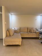 Beige bank te koop, Huis en Inrichting, Banken | Bankstellen, Ophalen, Hoekbank, 300 cm of meer, 75 tot 100 cm