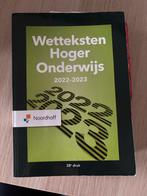 Wetteksten Hoger Onderwijs 2022-2023, Ophalen of Verzenden, Gamma, Gelezen, HBO