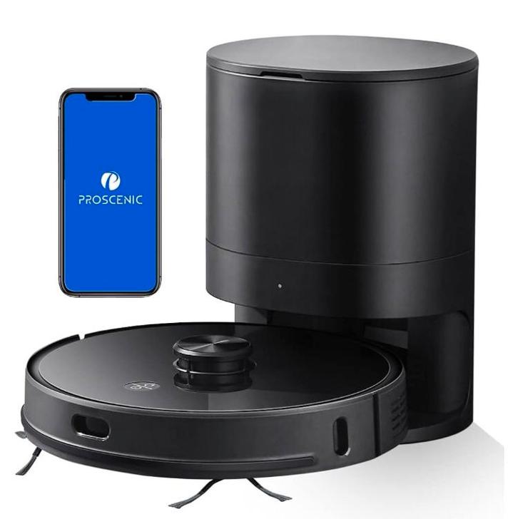 Robot stofzuiger Proscenic M7 PRO met dustcollector, Witgoed en Apparatuur, Stofzuigers, Zo goed als nieuw, Robotstofzuiger, Minder dan 1200 watt