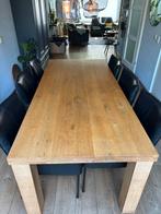 Masief eikenhouten  eetkamertafel, Ophalen, Gebruikt, Eikenhout, 50 tot 100 cm