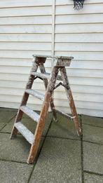 Antieke schilderstrap hout/ oude schilderstrap, Antiek en Kunst, Curiosa en Brocante, Ophalen