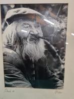 -	Foto oude man met pijp Driek, Ophalen of Verzenden