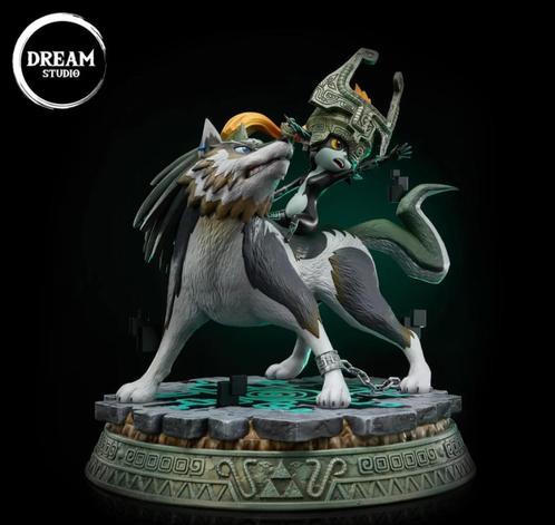 The Legend Of Zelda Dream Studio Wolf Link and Midna, Verzamelen, Beelden en Beeldjes, Nieuw, Fantasy, Verzenden