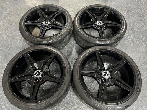 19 inch Mercedes AMG Velgen met Bridgestone banden W212, Auto-onderdelen, Banden en Velgen, Banden en Velgen, Zomerbanden, 19 inch