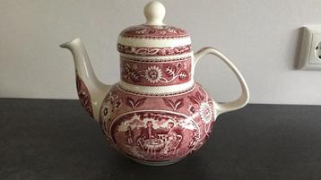 Koffiekan /theedrinker/ antiek/ boch/ rood beschikbaar voor biedingen