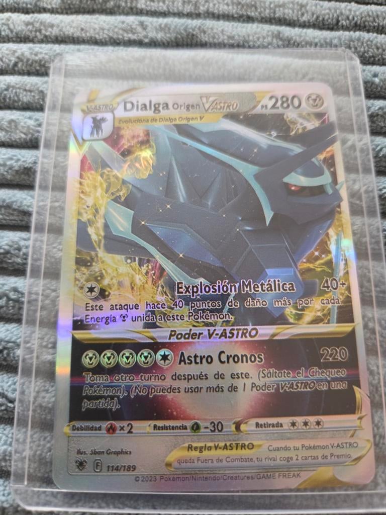 Pokemon Dialga origen V astro ps 280, Ophalen of Verzenden, Nieuw, Losse kaart