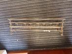 Vintage Nikkel Trein Kapstok - 100cm, Huis en Inrichting, Woonaccessoires | Kapstokken, Wandkapstok, Gebruikt, Ophalen of Verzenden