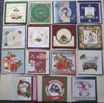 Set 25x zelfgemaakte kerstkaarten / wenskaarten kerst (f), Verzenden, Nieuw, Kerst