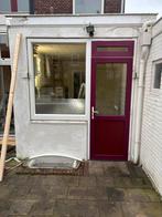 Kunststof loopdeur - reeds gedemonteerd, Ophalen, Kunststof, Gebruikt, 80 tot 100 cm