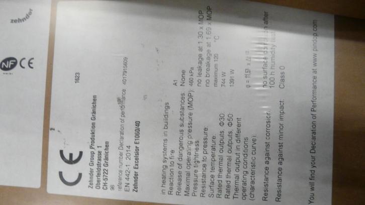 Radiator lamellen design 1400x600x90 mm, Hobby en Vrije tijd, Overige Hobby en Vrije tijd, Nieuw, Ophalen