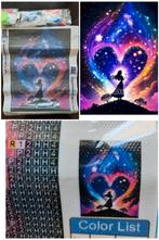 Diamond Painting - vrouw in hart, Ophalen of Verzenden, Nieuw, Knutselwerk