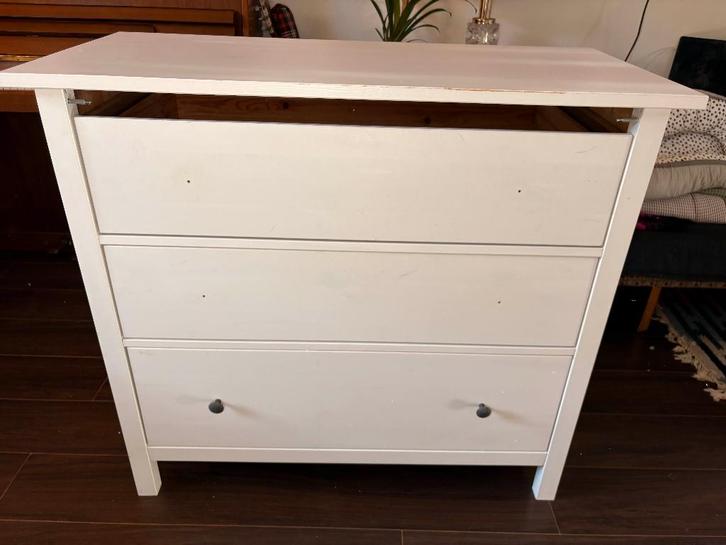 IKEA Hemnes ladekast met 3 lades (model 2020), Huis en Inrichting, Kasten | Ladekasten, Gebruikt, Minder dan 100 cm, 50 tot 100 cm