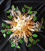 Prachtige Vergulde Franse Wandlamp Plafondlamp Maison Baques, Antiek en Kunst, Antiek | Lampen, Ophalen of Verzenden