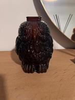 Vintage Wise Old Owl money jar - glazen spaarpot, Verzamelen, Spaarpotten, Ophalen of Verzenden, Gebruikt, Overige materialen
