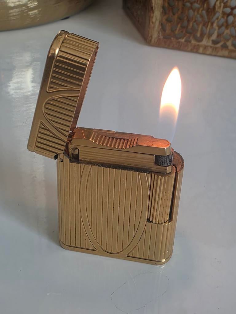 Dupont Gouden Aansteker, Verzamelen, Rookartikelen, Aanstekers en Luciferdoosjes, Ophalen of Verzenden, Gebruikt, Aansteker