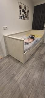 IKEA Hemnes Bedbank wit, Huis en Inrichting, Slaapkamer | Bedden, Ophalen, Gebruikt, Eenpersoons, Wit