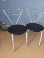 keukenstoel, Huis en Inrichting, Stoelen, Ophalen, Twee, Zwart, Zo goed als nieuw