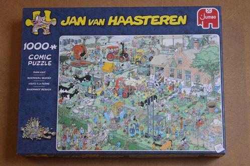 Jan van Haasteren Puzzel van 1000 stukjes.Boederij Bezoek., Hobby en Vrije tijd, Denksport en Puzzels, Zo goed als nieuw, Legpuzzel