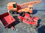 Hijskraantje jeep en karretje van Dinky Toys, Ophalen of Verzenden