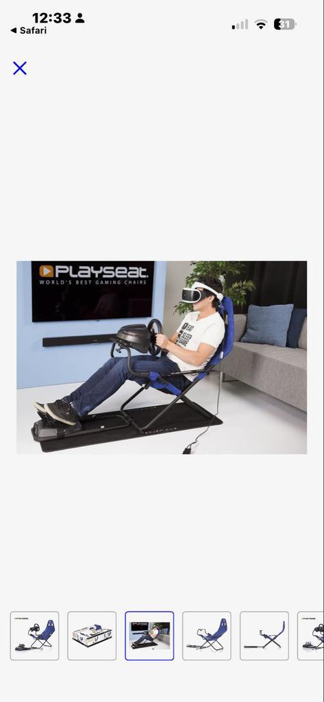 Game Stoel met Stuur - Klaar voor Race!, Spelcomputers en Games, Spelcomputers | Overige, Gebruikt, Ophalen of Verzenden