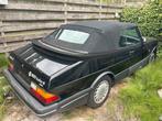 Saab 900 2.0 16 S Cabrio U9 1992 Zwart met aero pakket, Auto's, Saab, Voorwielaandrijving, 1280 kg, 4 cilinders, Cabriolet