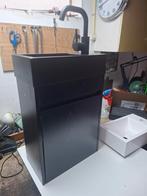 Badkamer Toiletmeubel met spoelbak en mengkraan zwart of wit, Ophalen