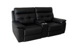 Casanova Leren Cinema Bank – 2-Zits, Huis en Inrichting, Banken | Sofa's en Chaises Longues, Ophalen, 100 tot 125 cm, Cinema Sofa
