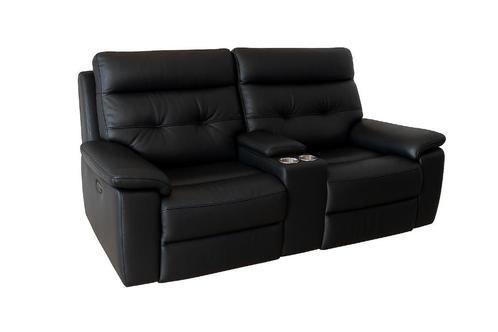 Casanova Leren Cinema Bank – 2-Zits, Huis en Inrichting, Banken | Sofa's en Chaises Longues, Zo goed als nieuw, Tweepersoons, 200 tot 250 cm