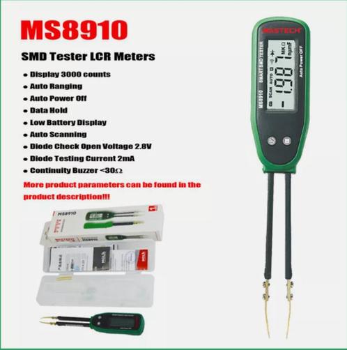 MS8910 Smart SMD tester automatisch AUTOSCAN MULTIMETER, Doe-het-zelf en Verbouw, Meetapparatuur, Nieuw, Multimeter, Ophalen of Verzenden