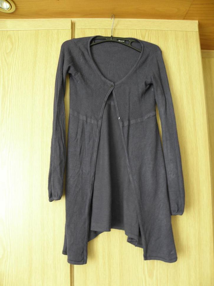 Goedkoop lang blauw viscose stretch vest VERSION FEMINIM 34, Kleding | Dames, Truien en Vesten, Gedragen, Maat 34 (XS) of kleiner