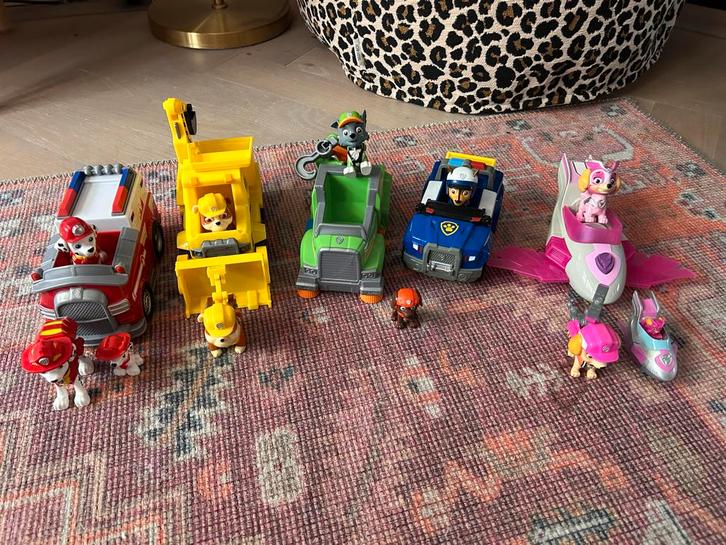 Paw Patrol Voertuigen & Honden Set, Kinderen en Baby's, Speelgoed | Overig, Zo goed als nieuw, Jongen of Meisje, Ophalen of Verzenden