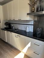 Keuken met vaatwasser (2024) en ijskast, Huis en Inrichting, Keuken | Complete keukens, Ophalen, Gebruikt, Crème, Enkelwandige keuken