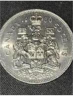 Canada - 50 cent 1980 - Circulated**, Postzegels en Munten, Munten | Amerika, Losse munt, Verzenden, Noord-Amerika