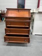 Klassieke houten secretaire met lades – sfeervol bureau, D, Ophalen of Verzenden, Zo goed als nieuw, D