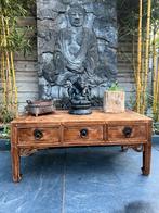 Chinees altaar kastje 3 lades chinese lakzegel Boeddha kast, Verburgt Vintage, Chinees oosters aziatisch chinese asiatique, 3 of 4 laden