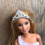 Grote zilverkleurige kroon voor Barbie, Ophalen of Verzenden, Zo goed als nieuw, Barbie