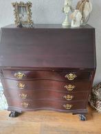 Mooie zware notenhout secretaire, Huis en Inrichting, Kasten | Secretaires, Ophalen of Verzenden, Zo goed als nieuw