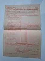 bonkaart aanvraagformulier 1947 1948, Ophalen of Verzenden, Nederland