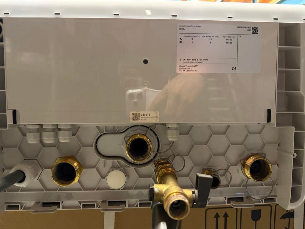 Intergas Xource Warmtepomp Binnendeel (transparant), Doe-het-zelf en Verbouw, Verwarming en Radiatoren, Ophalen, Zo goed als nieuw