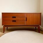 Vintage dressoir kast, Ophalen, Gebruikt, 100 tot 150 cm, Teakhout