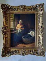 Moeder en Kind olieverf op doek, Antiek en Kunst, Kunst | Schilderijen | Klassiek, Ophalen
