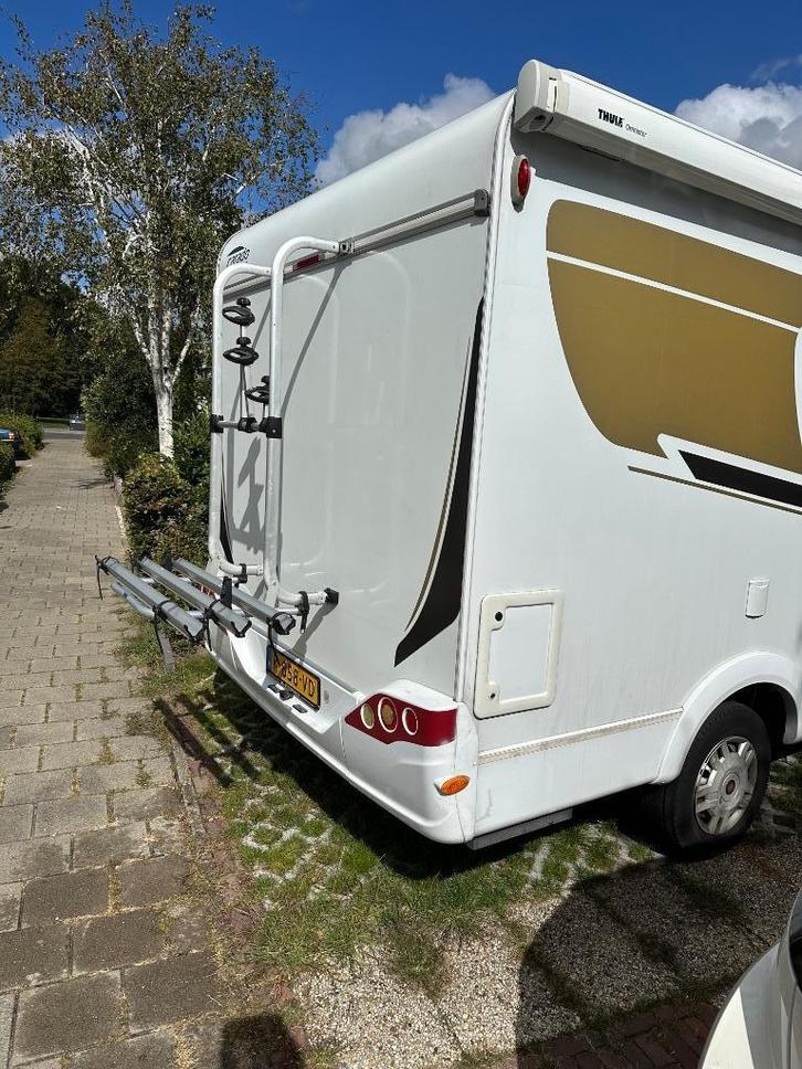 Te koop Thule fietsendrager voor de camper, Auto diversen, Fietsendragers, Gebruikt, Achterklepdrager, 3 fietsen of meer, Ophalen
