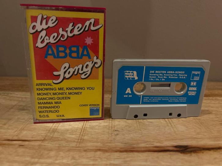 Abba Cassetteband - Die Besten Abba Songs, Cd's en Dvd's, Cassettebandjes, Gebruikt, Origineel, Pop, 1 bandje, Ophalen of Verzenden