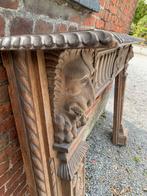 Antieke Eiken Voorzet Haard - Handgemaakt & Robuust, Antiek en Kunst, Ophalen of Verzenden