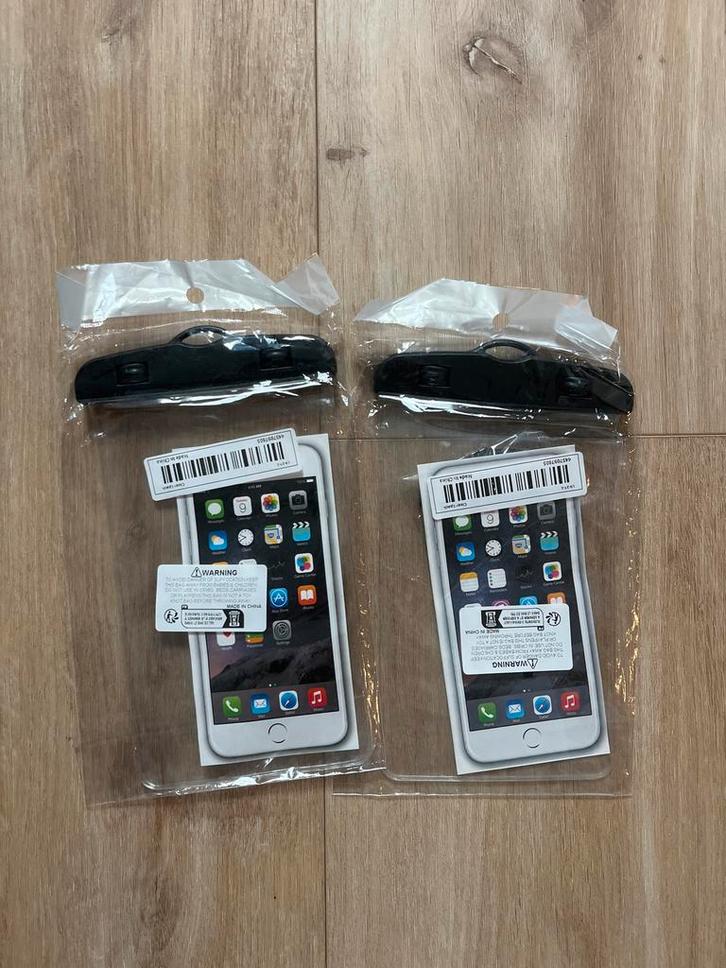 2 Waterdichte Telefoonhoesjes - Nieuw!, Telecommunicatie, Mobiele telefoons | Hoesjes en Frontjes | Apple iPhone, Nieuw, Hoesje of Tasje