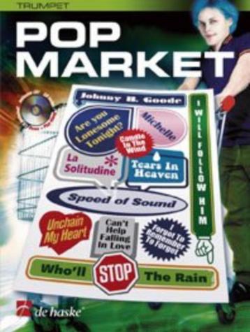 easy interm. trompet--Pop Market+ cd-12 pop melodieën- beschikbaar voor biedingen